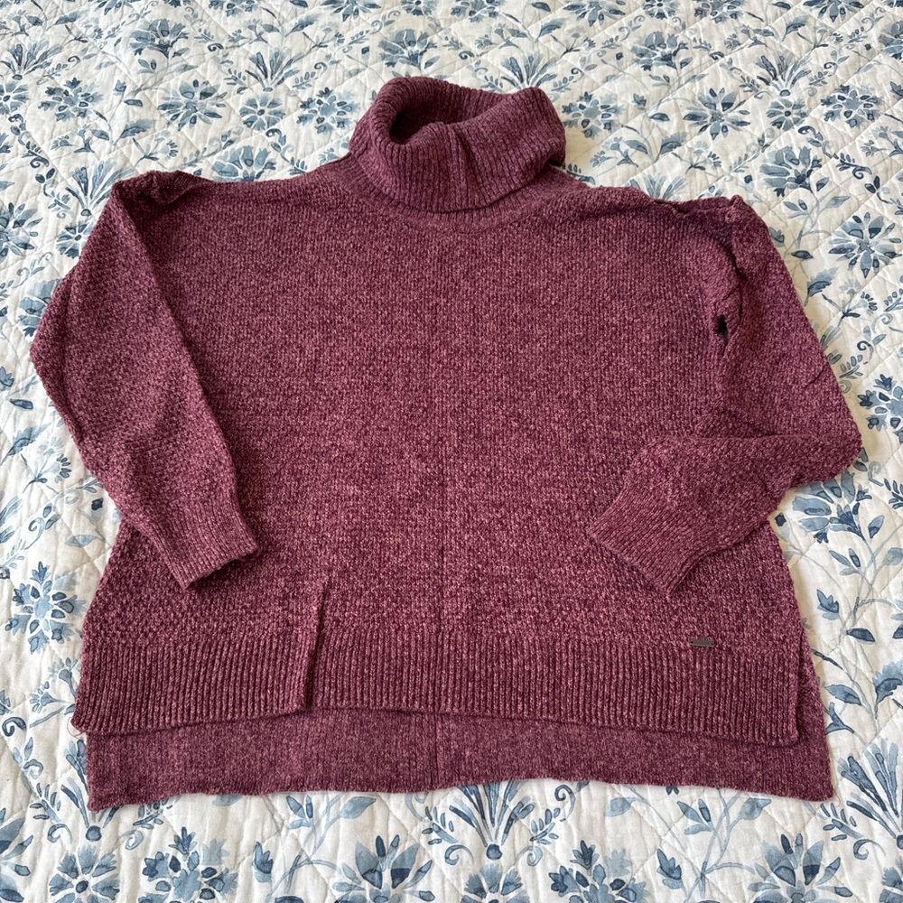 Maroon Turtleneck Sweater